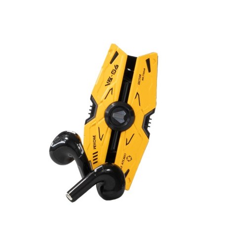 Słuchawki bezprzewodowe VB06 Mecha Series - Bluetooth V5.3 TWS z etui ładującym Żółte Słuchawki bezprzewodowe VB06 Mecha Series - Bluetooth V5.3 TWS z etui ładującym Żółte
