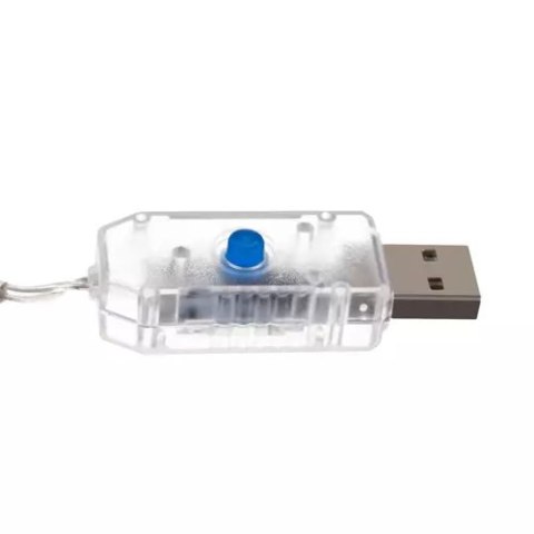 Kurtyna świetlna 138 LED USB- zimny biały KŚ19752 Iso Trade