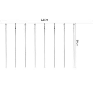 Lampki- meteory 36LED 50cm- ciepły biały 19930 Iso Trade