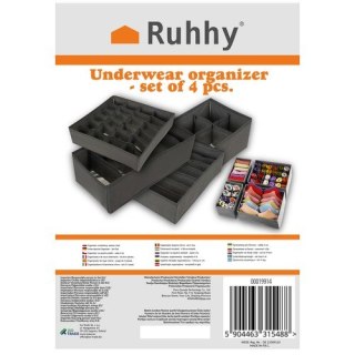 Organizer na bieliznę- zestaw 4szt. Ruhhy 19914 Ruhhy
