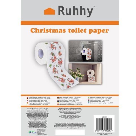 Papier toaletowy świąteczny- 4szt. 20353 Ruhhy Papier toaletowy świąteczny- 4szt. 20353 Ruhhy