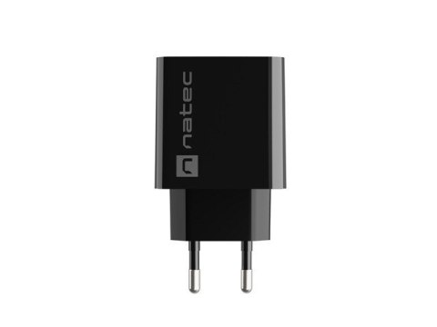 Ładowarka sieciowa Ribera 1x USB-A + 1x USB-C 20W Czarna