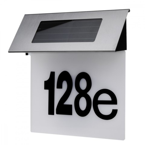 Lampa solarna LED z numerem domu IP44 MCE423