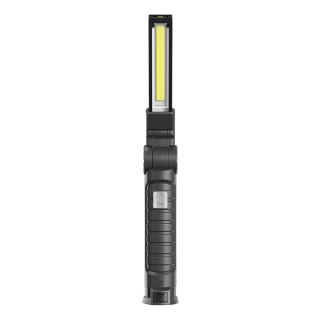 Lampa warsztatowa akumulatorowa COB LED 3W + SMD 1W, USB-C, 150 lm, obrotowa głowica, magnes, FL-03