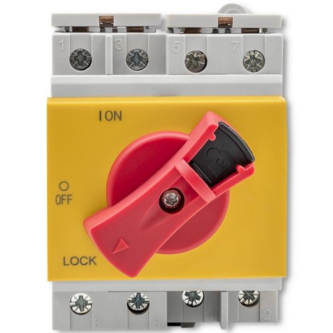Rozłącznik izolacyjny DC z funkcją blokady | wyłącznik główny | 1200V | 32A | 8kV | 4P Rozłącznik izolacyjny DC z funkcją blokady | wyłącznik główny | 1200V | 32A | 8kV | 4P