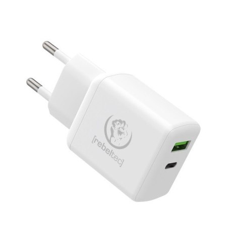 Ładowarka sieciowa dwa porty USB-C + USB-A H200 TURBO QC3.0 + PD20W