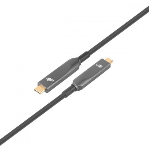 Kabel video USB C-C optyczny 4K hybryda 5m