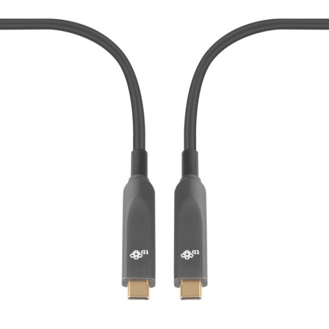 Kabel video USB C-C optyczny 4K hybryda 5m