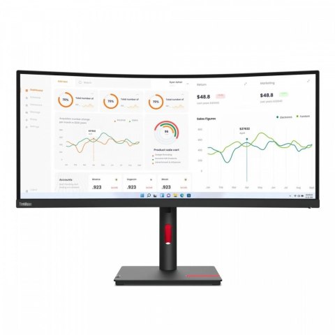 Monitor 34.0 ThinkVision T34w-30 WLED LCD 63D4ZAT1EU Monitor 34.0 ThinkVision T34w-30 WLED LCD 63D4ZAT1EU