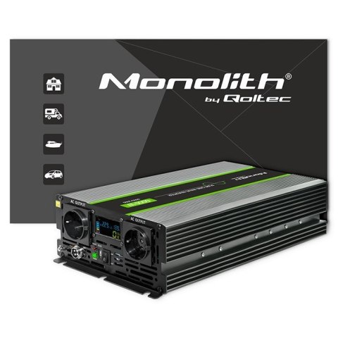 Przetwornica napięcia Monolith | 3000W | 6000W | 24V na 230V | Czysty Sinus | LCD