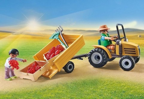 Zestaw z figurkami Country 71442 Traktor z przyczepa i zbiornikiem na wodę