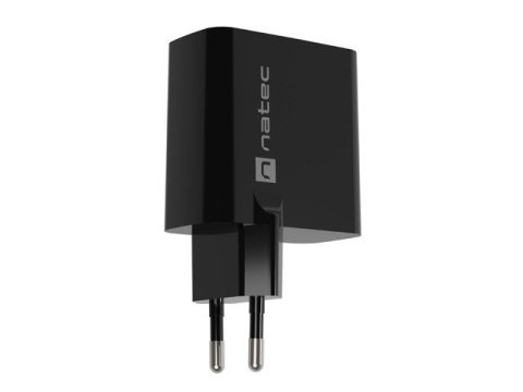 Ładowarka sieciowa Ribera GAN 1X USB-A + 1X USB-C 45W Czarna