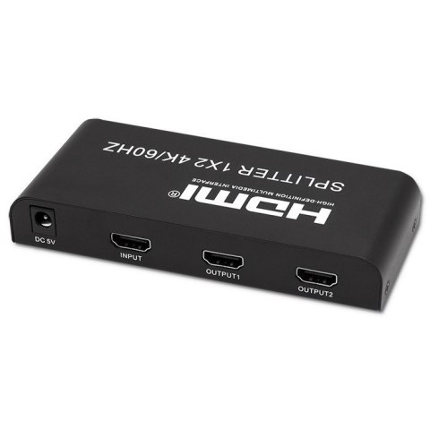 Aktywny rozdzielacz Splitter 2 x HDMI 4K x 2K | 6Gb/s | 60Hz