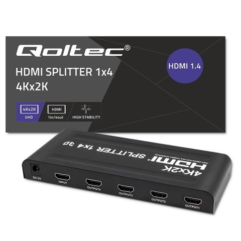 Aktywny rozdzielacz Splitter 4 x HDMI 4K x 2K | 3.4Gb/s