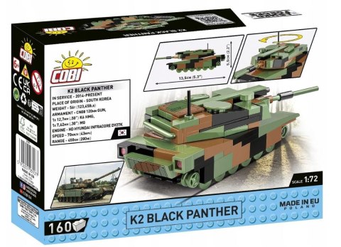 Klocki K2 BLACK PANTHER 160 elementów