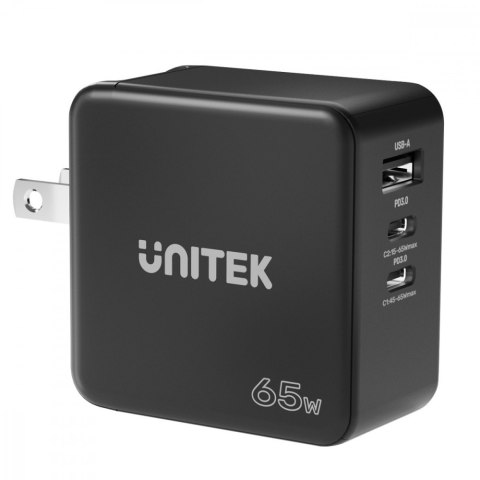 Ładowarka Sieciowa Travel GAN 2x USB-C 1x USB-A 65W; P1117B