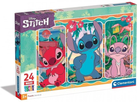 Puzzle 24 elementy Maxi Super Kolor Stitch Puzzle 24 elementy Maxi Super Kolor Stitch