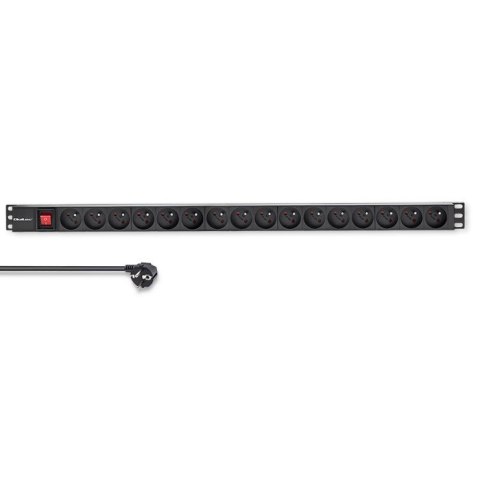 Listwa zasilająca PDU do RACK | 16A | 16xFRENCH | Pionowa | 1.8m