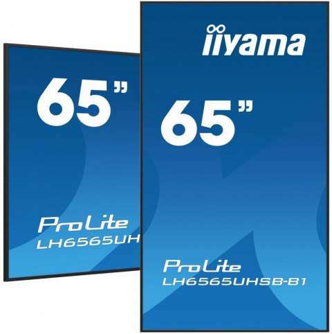 *IIYAMA 65&#39;LH6565UHSB-B1, 24/7,IPS,ANDROID.11,4K,800cd, iiSignage2, SDM, 2x HDMI, DP, 2x USB,2x 10W, RJ45, WiFi, 4/32GB, PIO