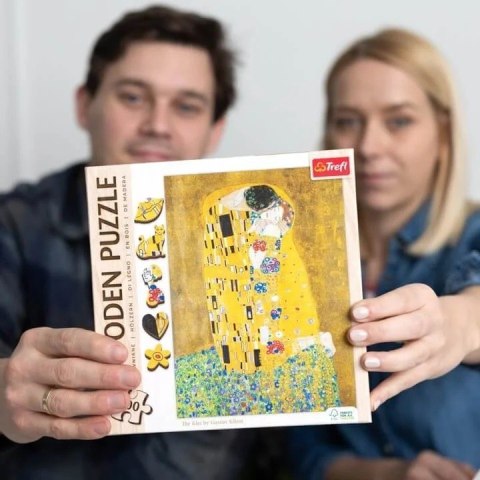 Puzzle drewniane 200 elementów Pocałunek Gustav Klimt