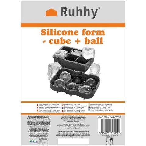 Forma silikonowa 2w1- kostki + kule Ruhhy 21270 Ruhhy Forma silikonowa 2w1- kostki + kule Ruhhy 21270 Ruhhy