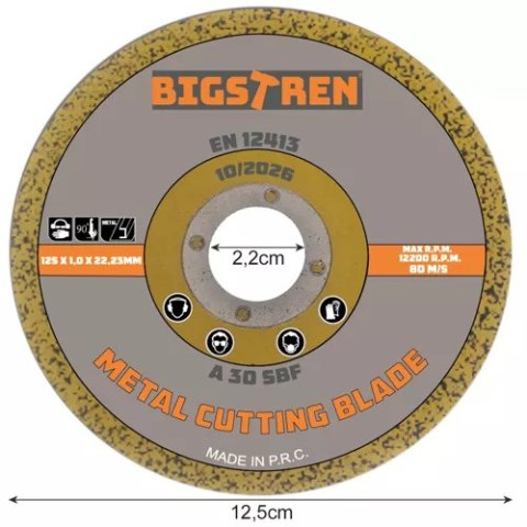 Tarcza do cięcia metalu- 50szt. Bigstren 21639 Bigstren