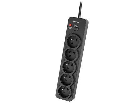 Listwa zasilająca PowerGuard PRO 1.8m (5 gniazd, 1 włącznik) czarna Listwa zasilająca PowerGuard PRO 1.8m (5 gniazd, 1 włącznik) czarna