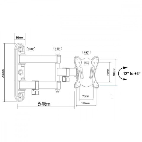 Uchwyt do TV/monitora 13-32 cale 30kg MC-417