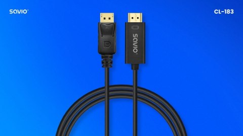 Kabel Display Port do HDMI 1,5m, CL-183