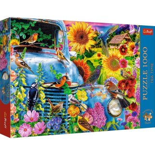 Puzzle 1000 elementów Premium Plus Quality Wiejska Sielanka: Śpiewające ptaki