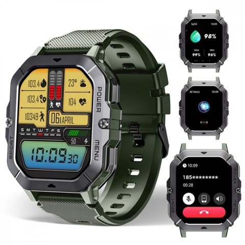 Smartwatch BT101 2.02\" zielony