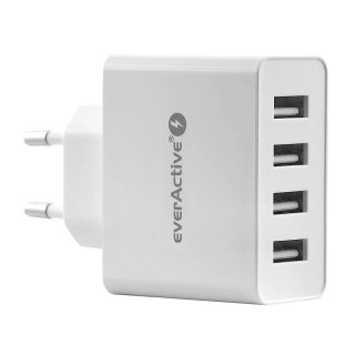 Ładowarka sieciowa 4x USB 5A Iq smart charging Biała