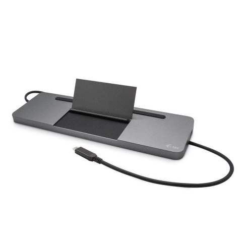 Stacja dokująca USB-C Metal Ergonomic 4K 3x Display Docking Station Power Delivery 85 W + i-tec Universal Charger 100 W