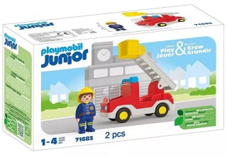 Zestaw z figurką Junior 71683 Wóz strażacki z drabiną