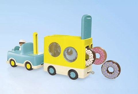 Zestaw z figurkami Junior 71702 Szalony Donut Truck z funkcją układania i sortowania