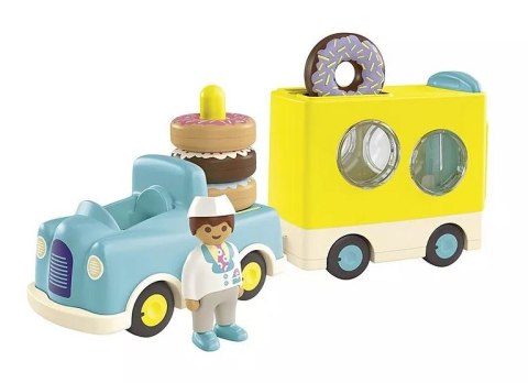 Zestaw z figurkami Junior 71702 Szalony Donut Truck z funkcją układania i sortowania