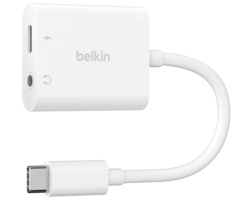 Adapter USB-C to 3.5 MM AUDIO + kabel USB-C biały Adapter USB-C to 3.5 MM AUDIO + kabel USB-C biały