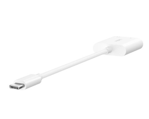 Adapter USB-C to 3.5 MM AUDIO + kabel USB-C biały Adapter USB-C to 3.5 MM AUDIO + kabel USB-C biały