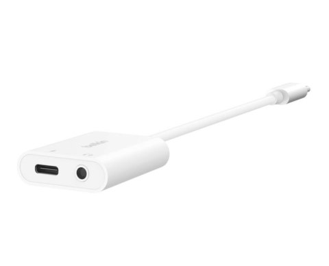 Adapter USB-C to 3.5 MM AUDIO + kabel USB-C biały Adapter USB-C to 3.5 MM AUDIO + kabel USB-C biały