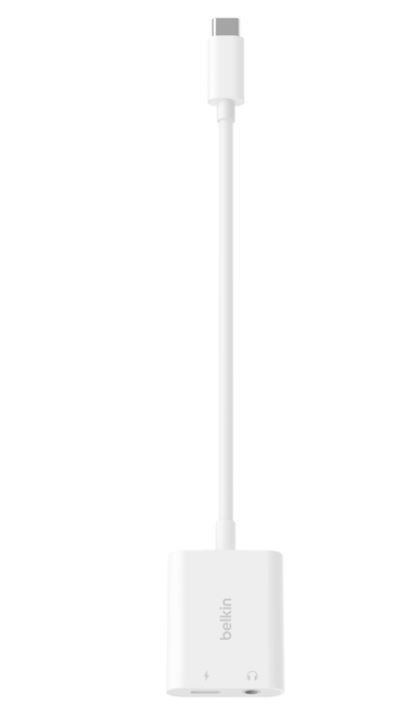 Adapter USB-C to 3.5 MM AUDIO + kabel USB-C biały Adapter USB-C to 3.5 MM AUDIO + kabel USB-C biały
