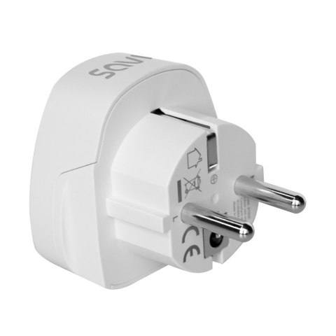 Adapter podróżny, gniazdo UK wtyk EU AP-02