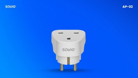 Adapter podróżny, gniazdo UK wtyk EU AP-02