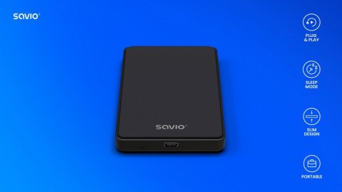 Obudowa na dysk zewnętrzny HDD / SSD 2.5" USB 2.0 AK-73