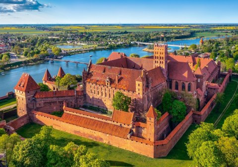 Puzzle 500 elementów Widok na Zamek Malbork Polska