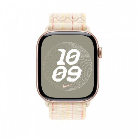 Opaska sportowa Nike w kolorze księżycowej poświaty/różowym do koperty 46 mm