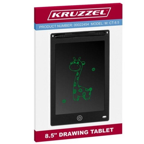 Tablet do rysowania 8,5" czarny KRUZZEL 22454 Kruzzel