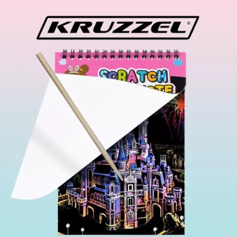 Zestaw kartek do zdrapywania+drewniany rysik 22449 Kruzzel Zestaw kartek do zdrapywania+drewniany rysik 22449 Kruzzel