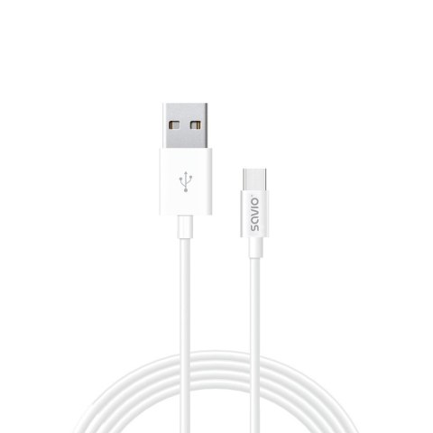 Ładowarka sieciowa 65W GaN LA-07 z kablem USB-A-USB typ C 1m, biała