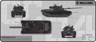 Podkładka pod mysz DEFENDER WT90 - wersja limitowana WORLD OF TANKS