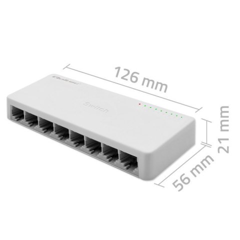 SWITCH przełącznik sieciowy 8 x port RJ45 | 1000Mbps | Fast Ethernet | LAN